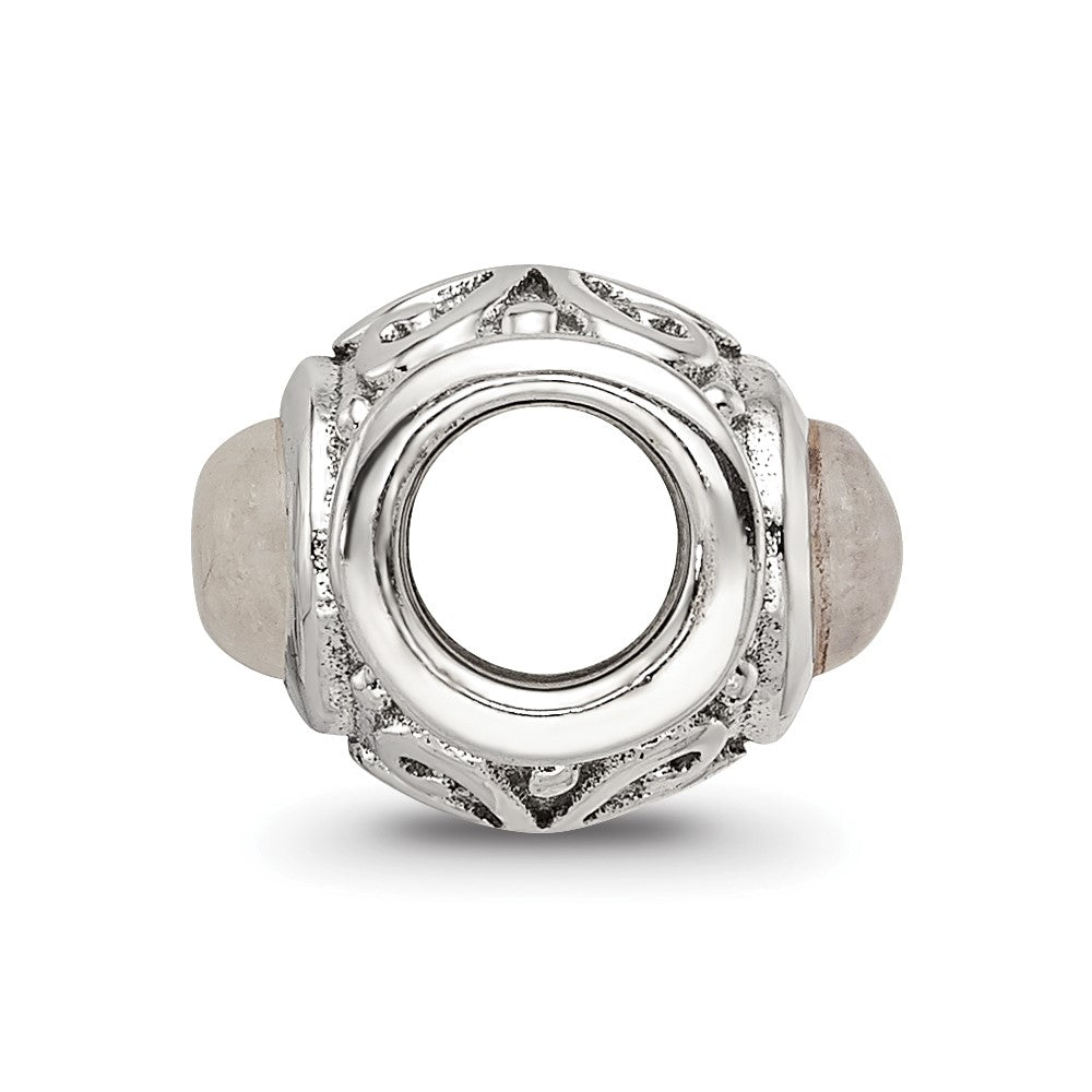 Sterling Silver Reflections Moonstone Bead