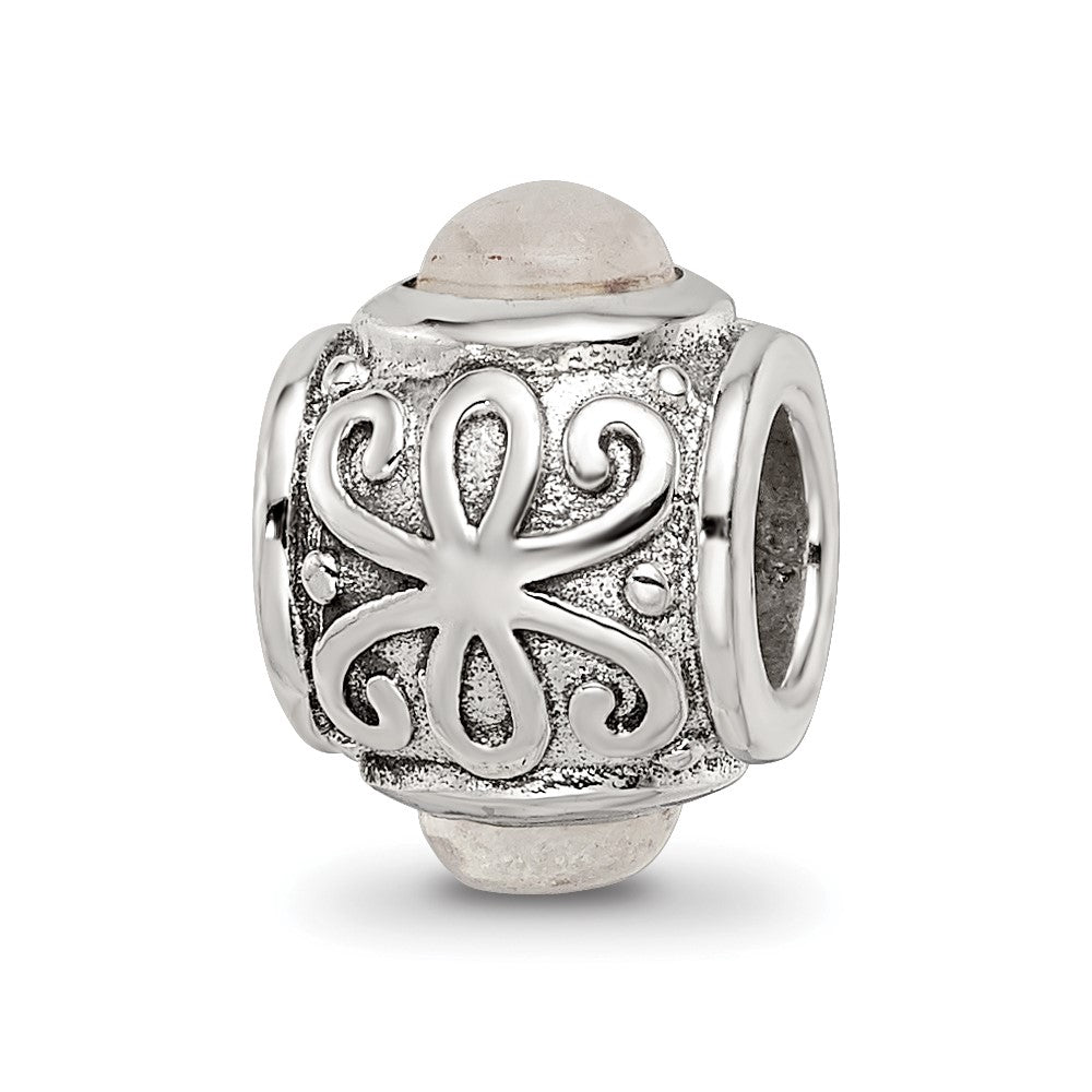 Sterling Silver Reflections Moonstone Bead