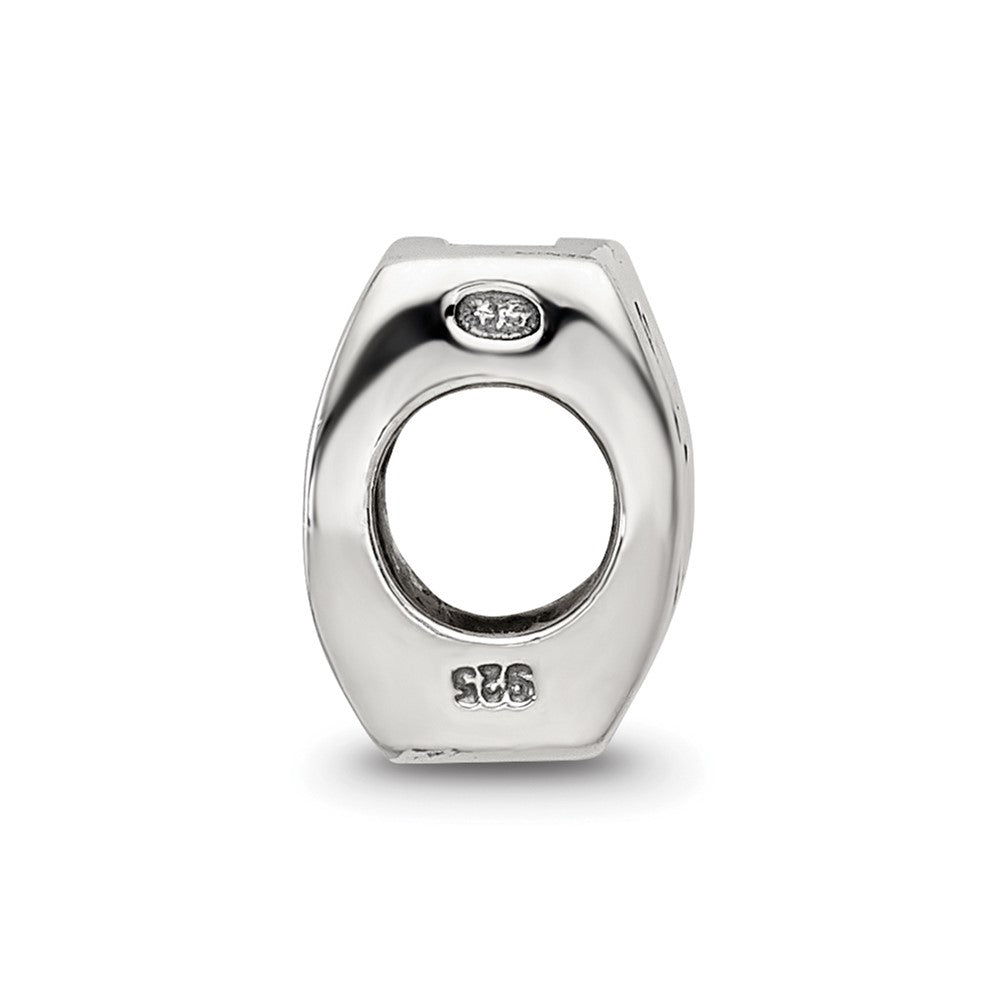Sterling Silver Reflections Taurus Zodiac Antiqued Bead