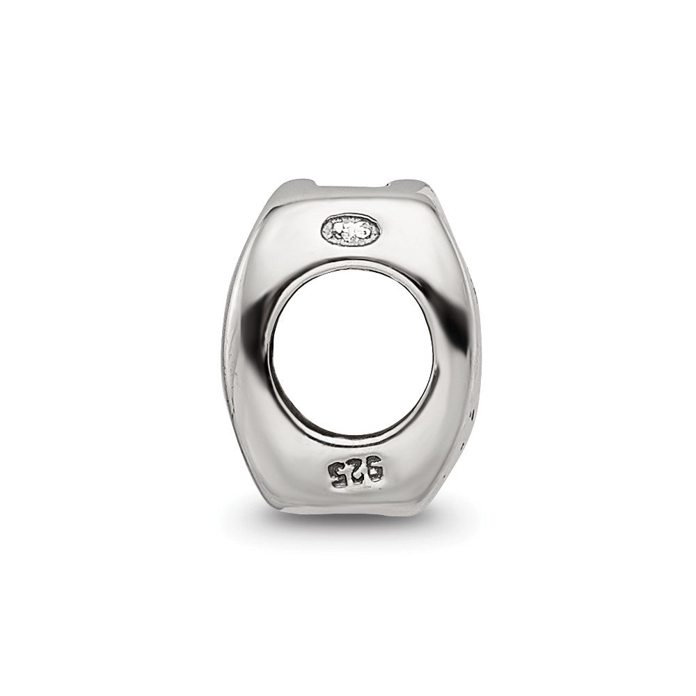 Sterling Silver Reflections Sagittarius Zodiac Antiqued Bead