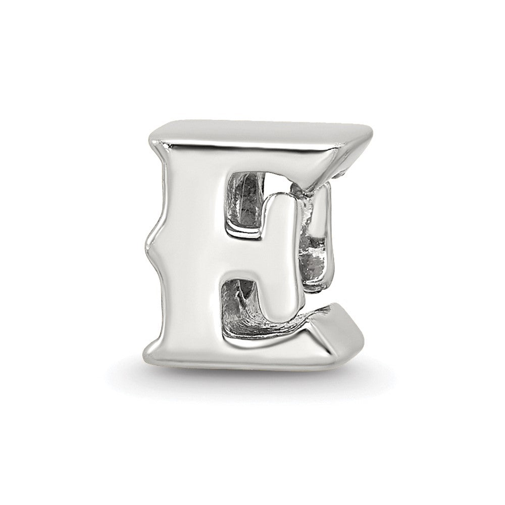 Sterling Silver Reflections Letter E Bead