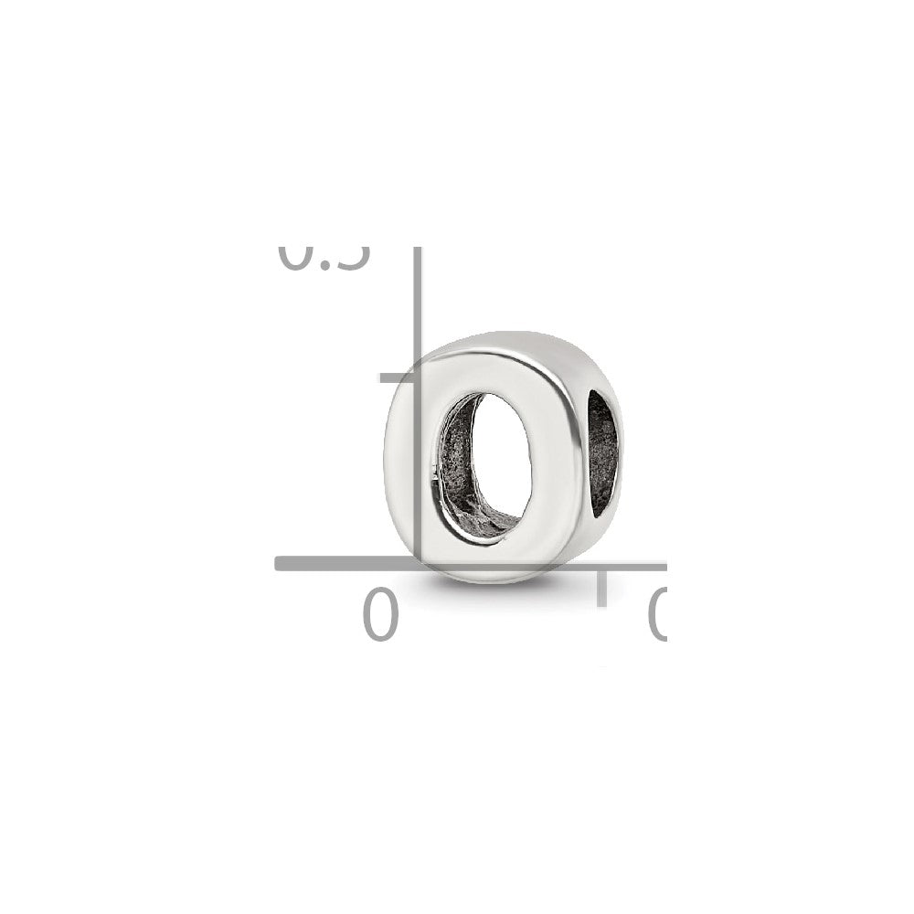 Sterling Silver Reflections Letter O Bead