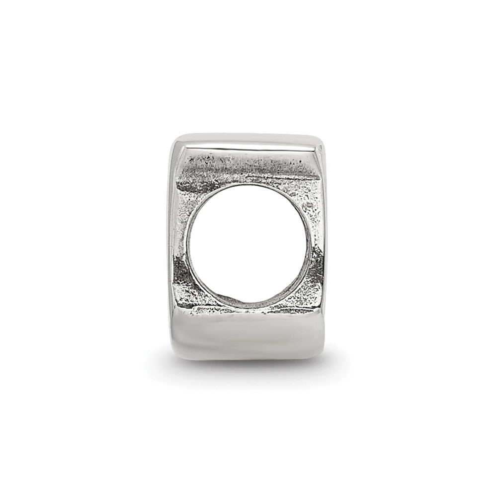 Sterling Silver Reflections Letter U Bead