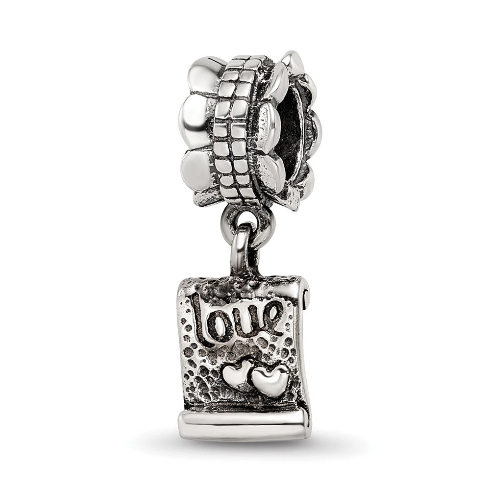 Sterling Silver Reflections Love Note Dangle Bead