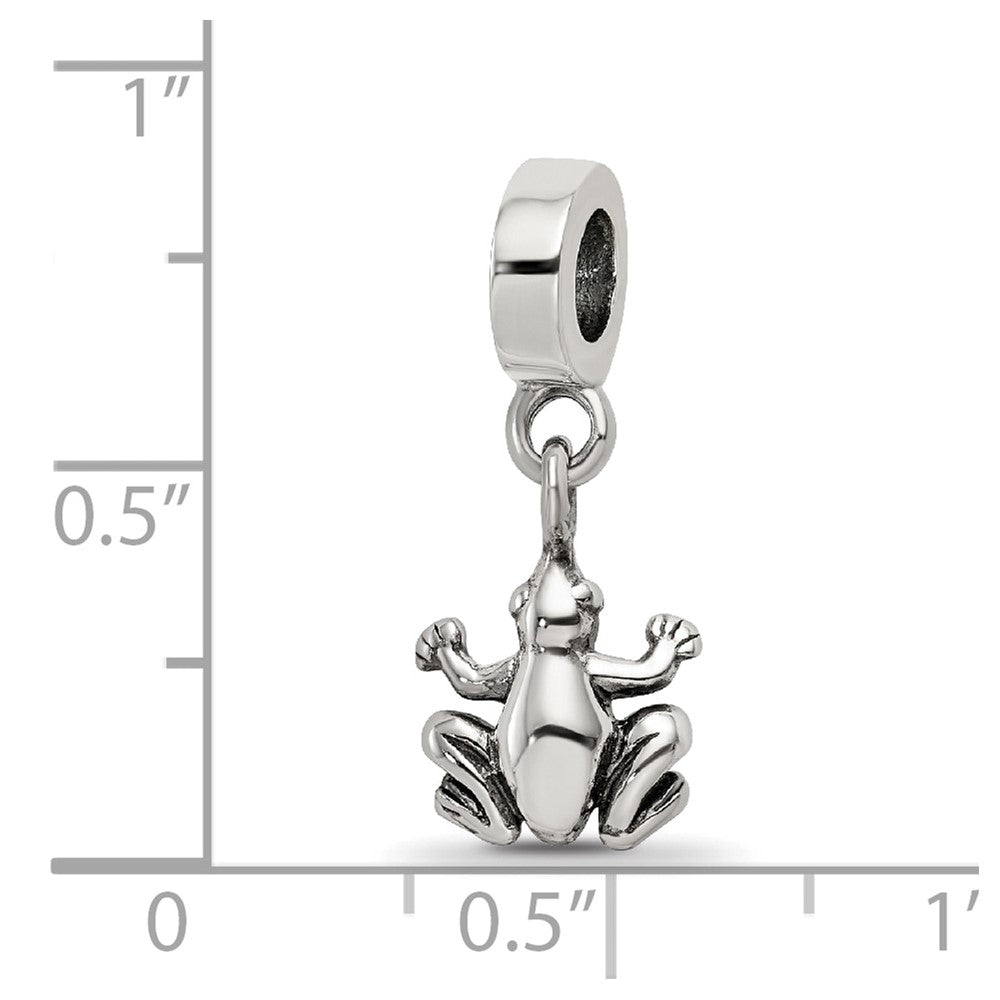 Sterling Silver Reflections Frog Dangle Bead
