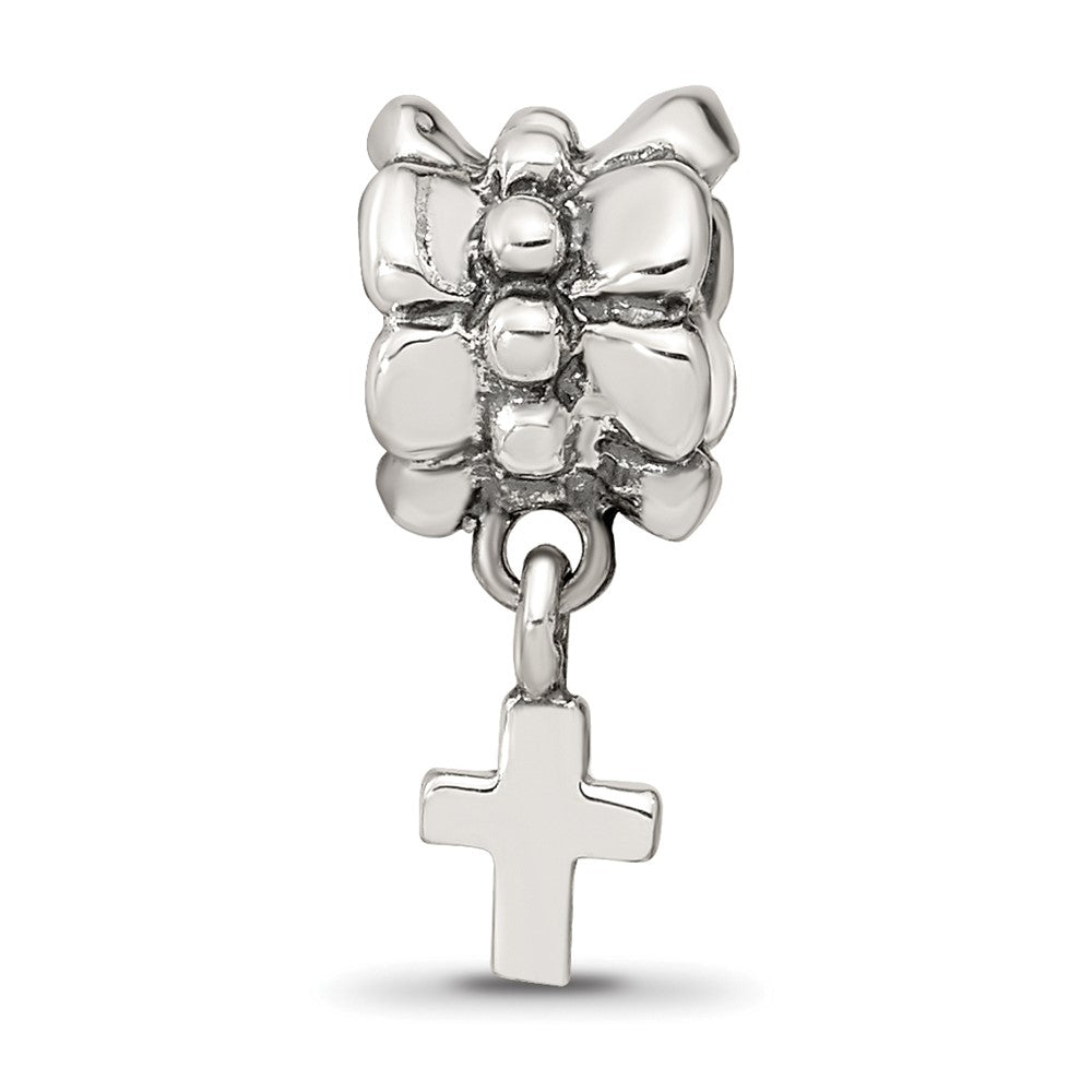 Sterling Silver Reflections Cross Dangle Bead