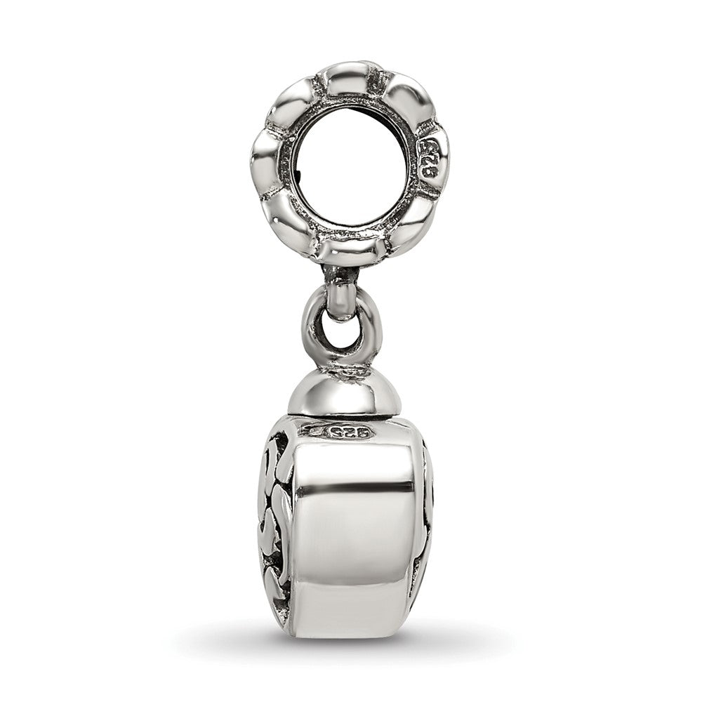 Sterling Silver Reflections Heart Ash Dangle Bead