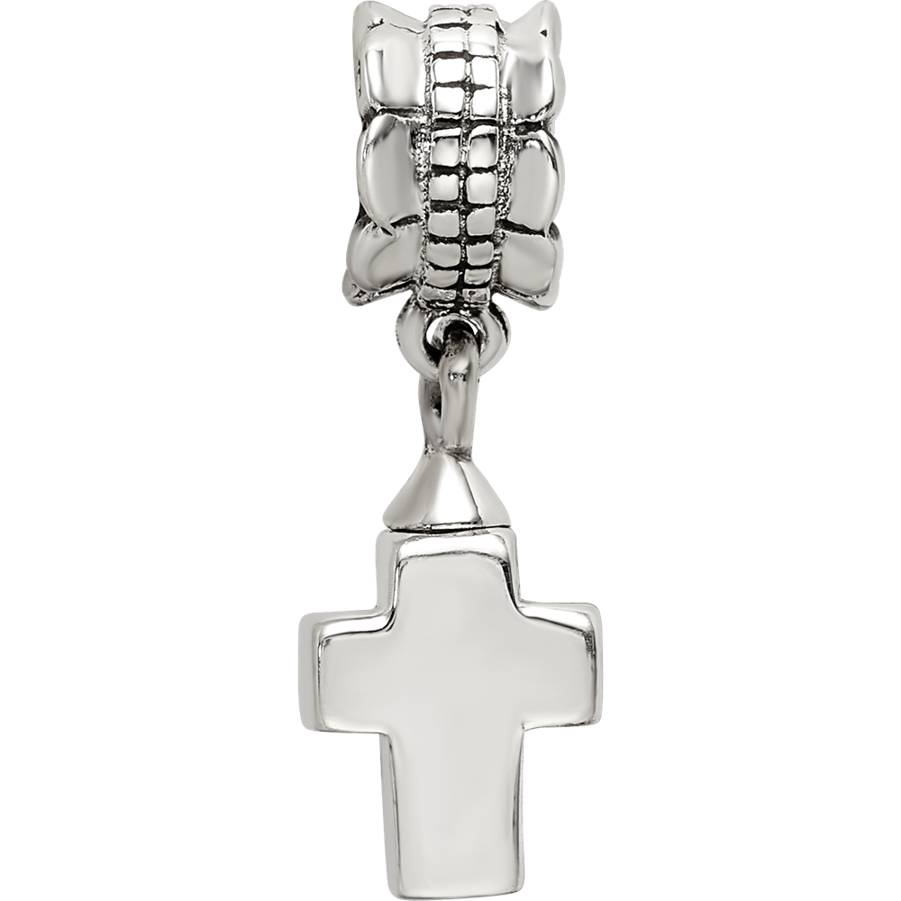 Sterling Silver Reflections Cross Ash Dangle Bead