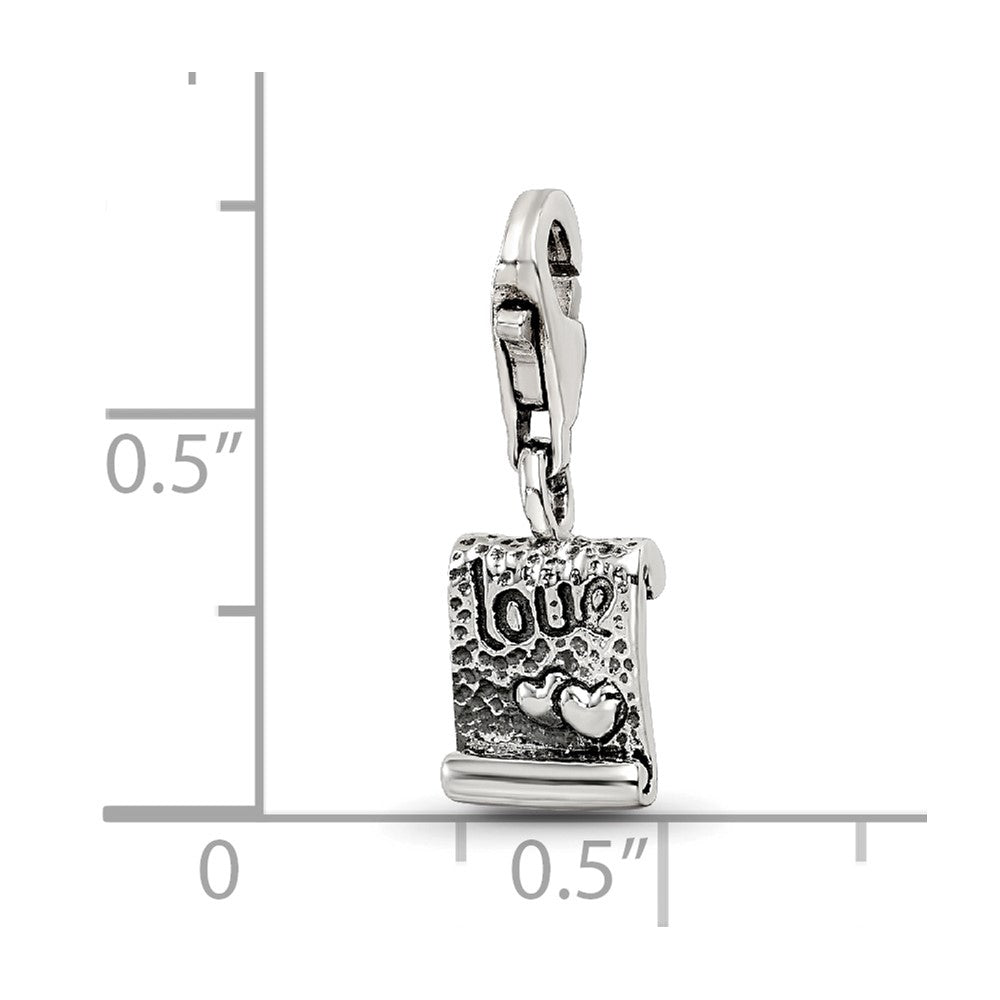 Sterling Silver Reflections Love Note Click-on for Bead