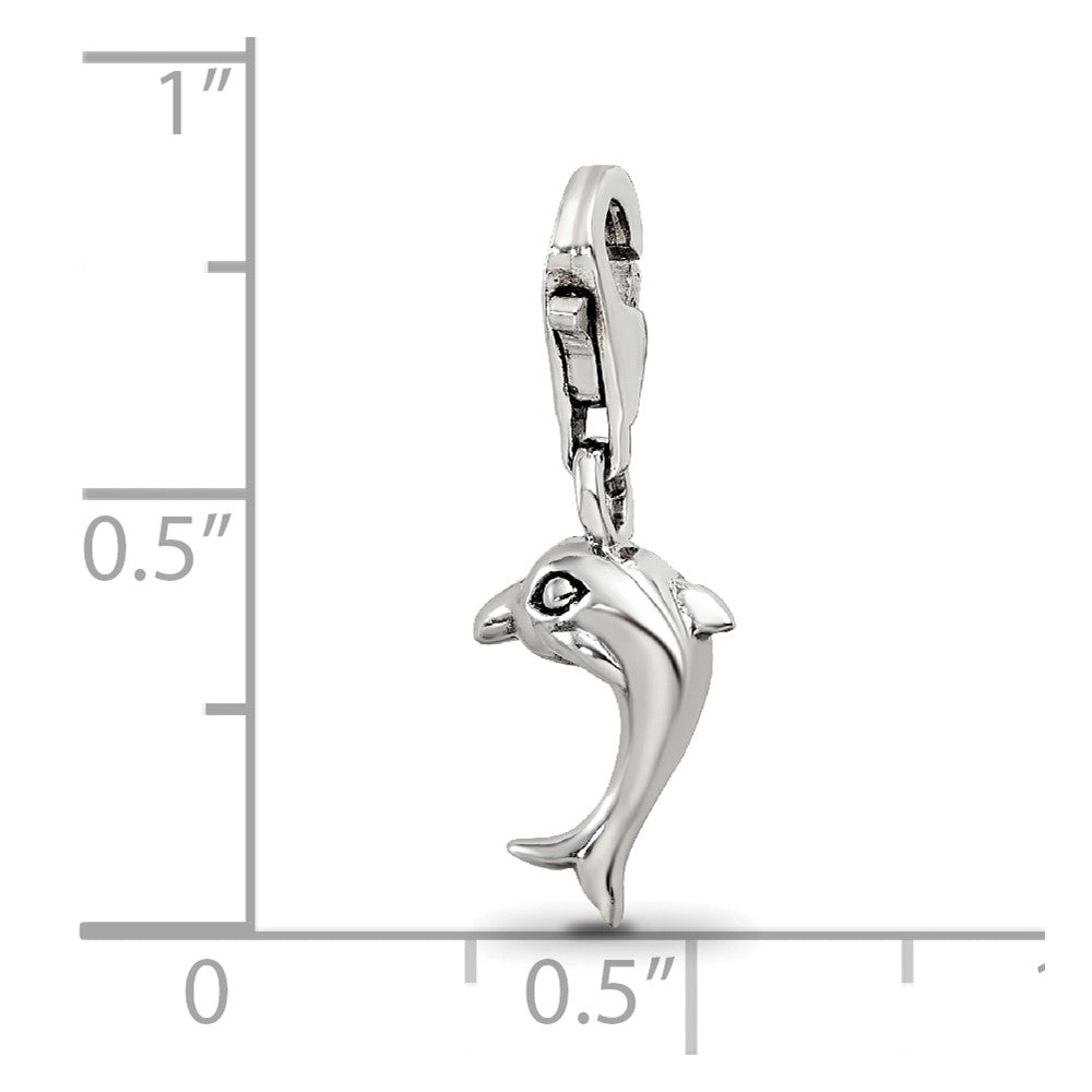 Sterling Silver Reflections Dolphin Click-on for Bead