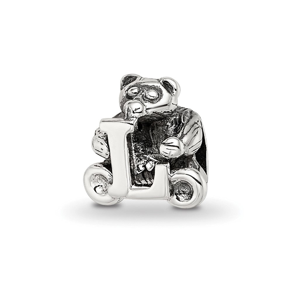 Sterling Silver Reflections Kids Letter L Bead