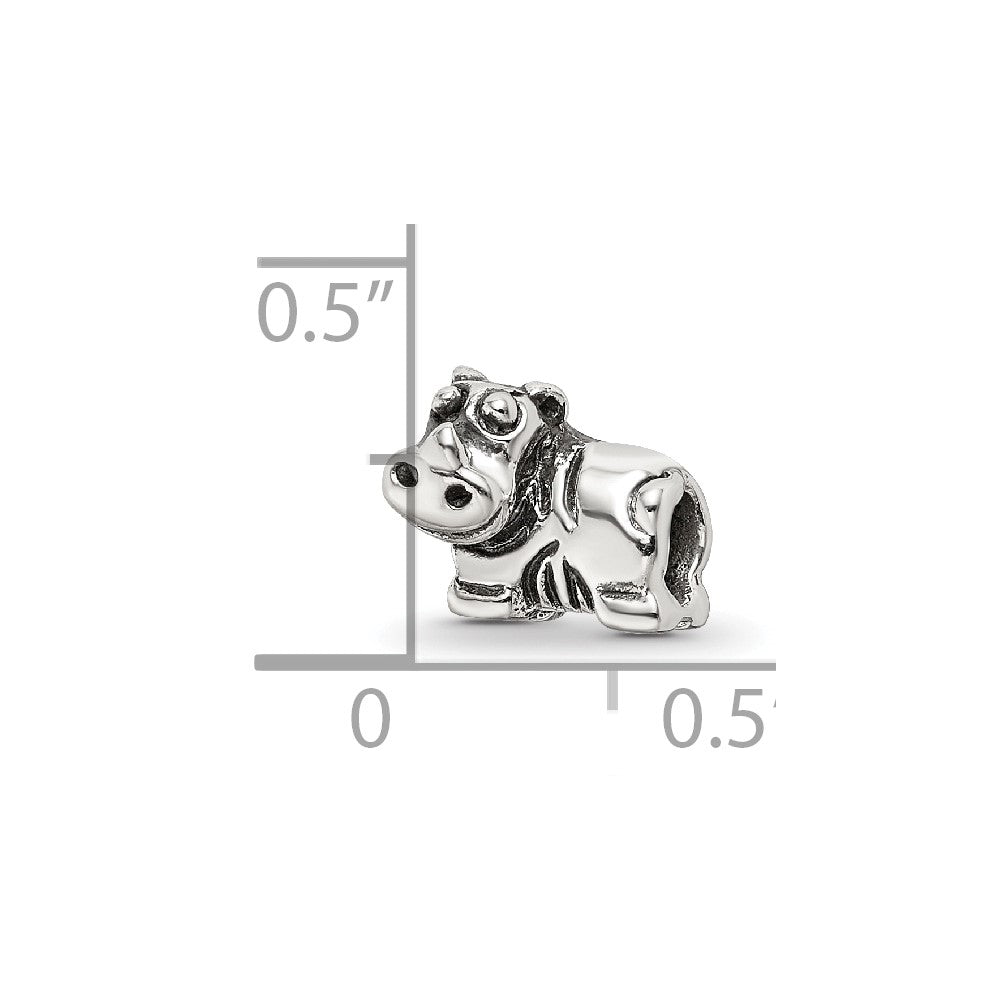 Sterling Silver Reflections Kids Rhino Bead