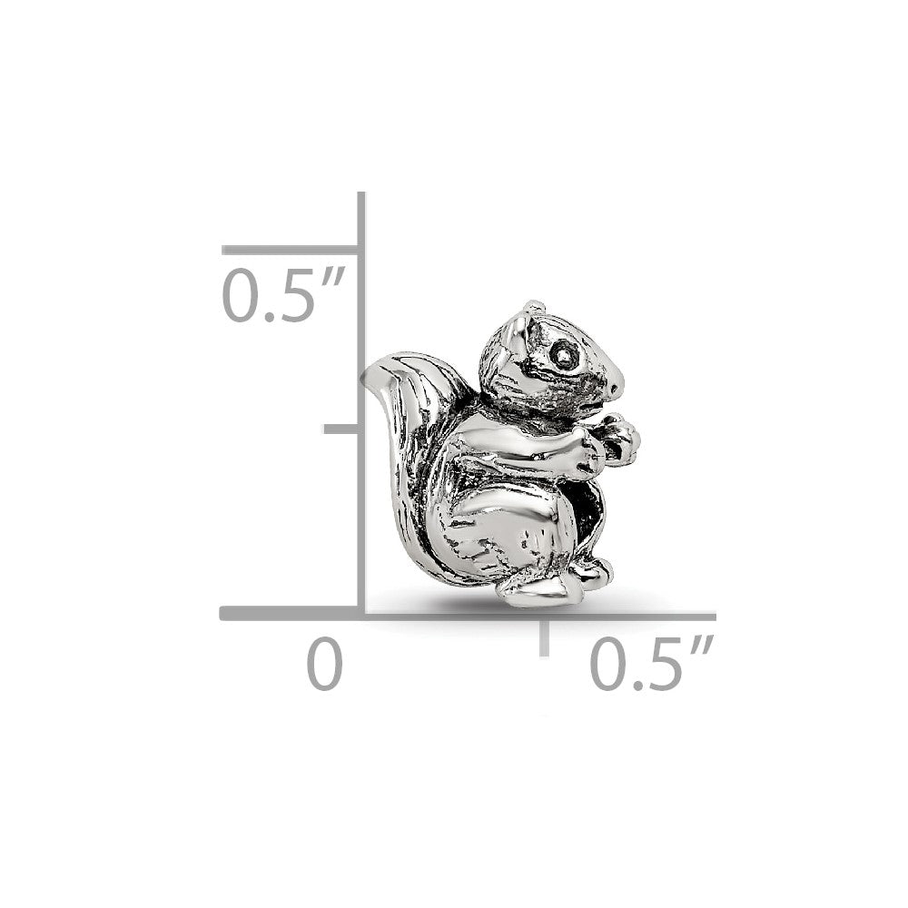 Sterling Silver Reflections Kids Squirrel Bead