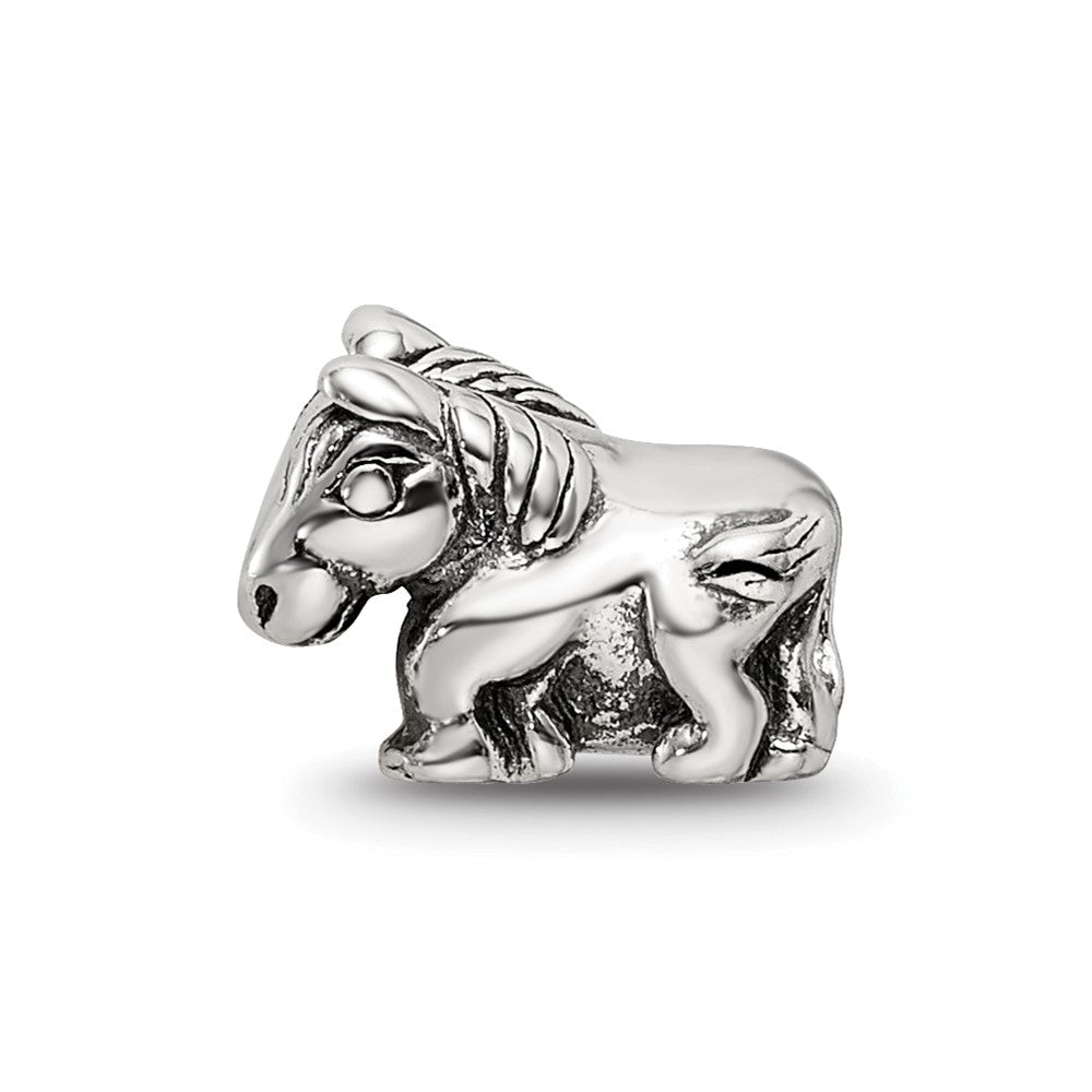 Sterling Silver Reflections Kids Horse Bead