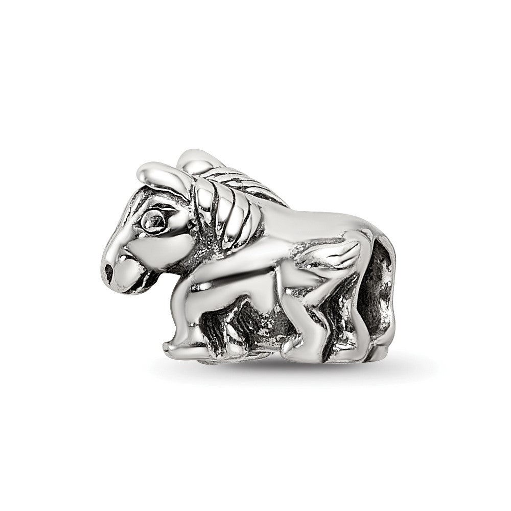 Sterling Silver Reflections Kids Horse Bead