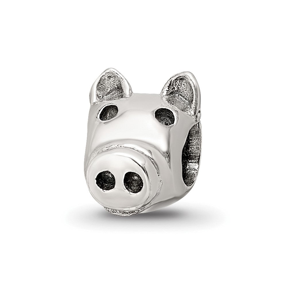 Sterling Silver Reflections Kids Pig Bead