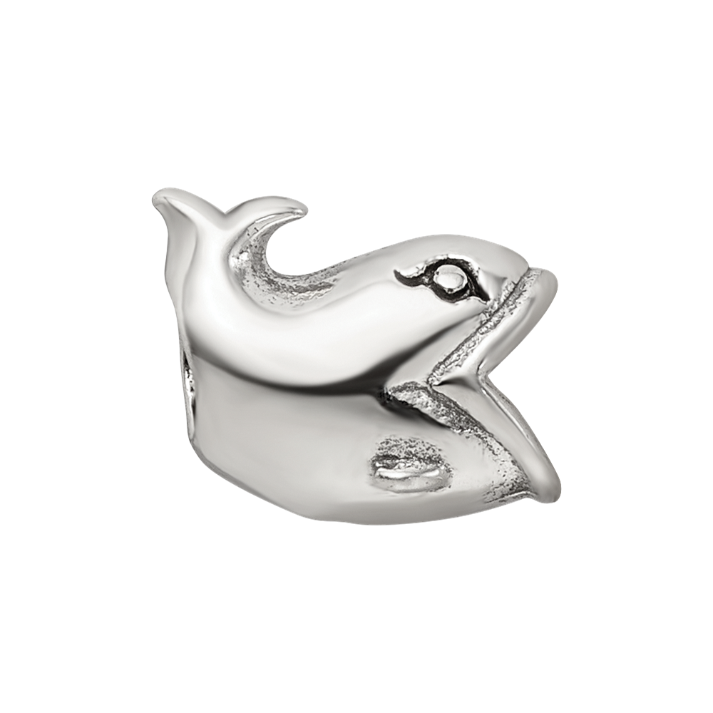 Sterling Silver Reflections Kids Whale Bead