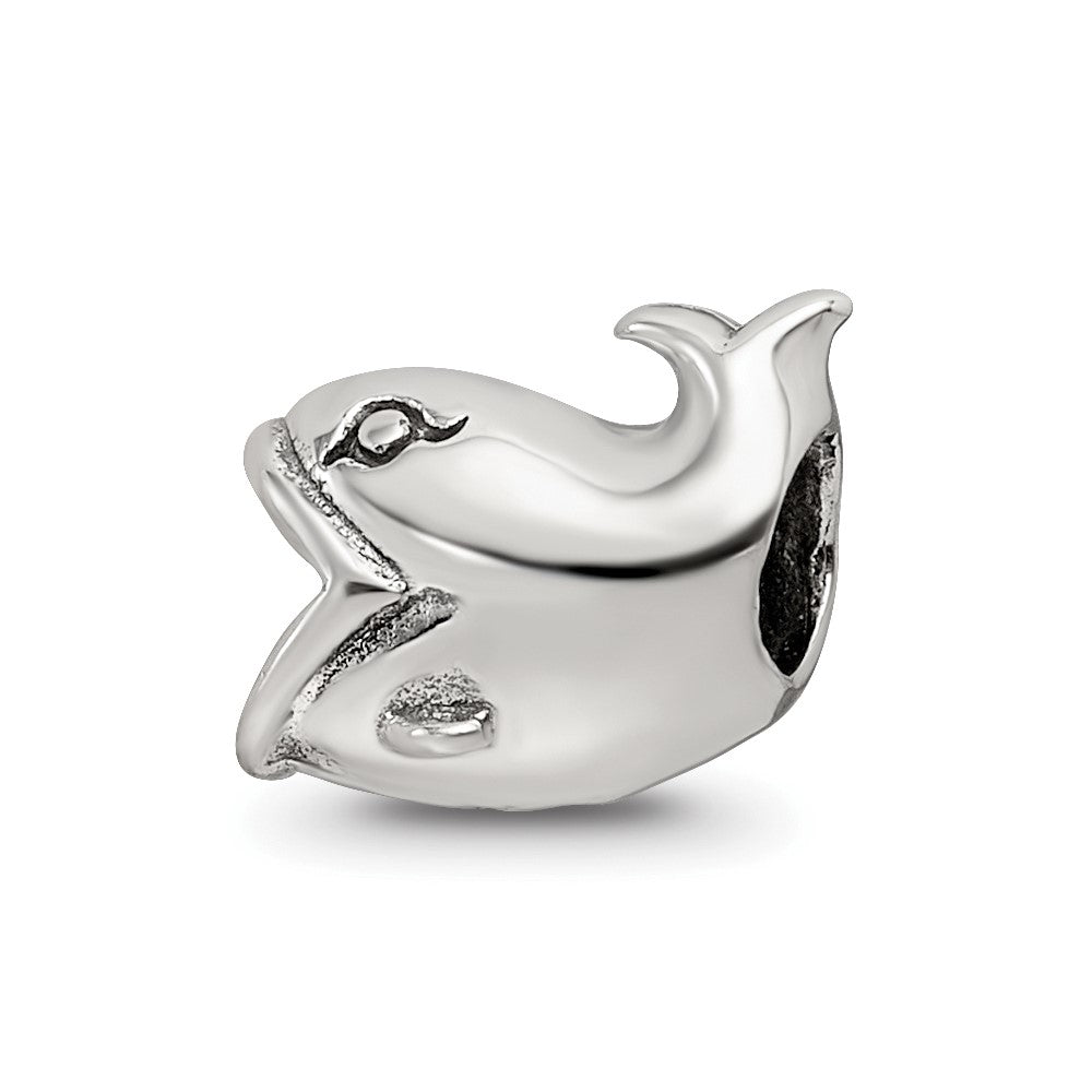 Sterling Silver Reflections Kids Whale Bead