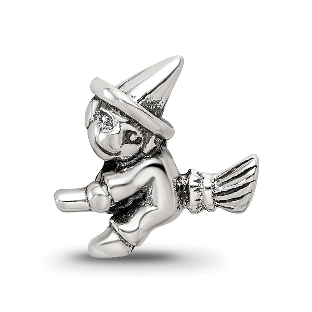 Sterling Silver Reflections Kids Witch Bead