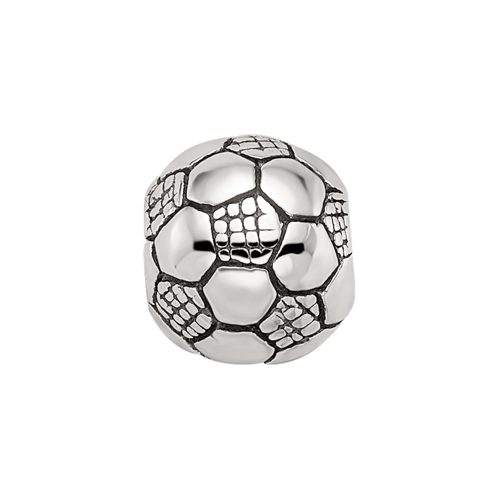 Sterling Silver Reflections Kids Soccer Ball Bead