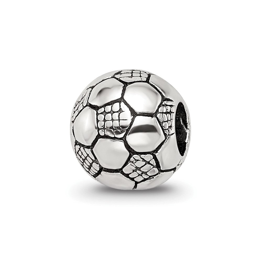 Sterling Silver Reflections Kids Soccer Ball Bead