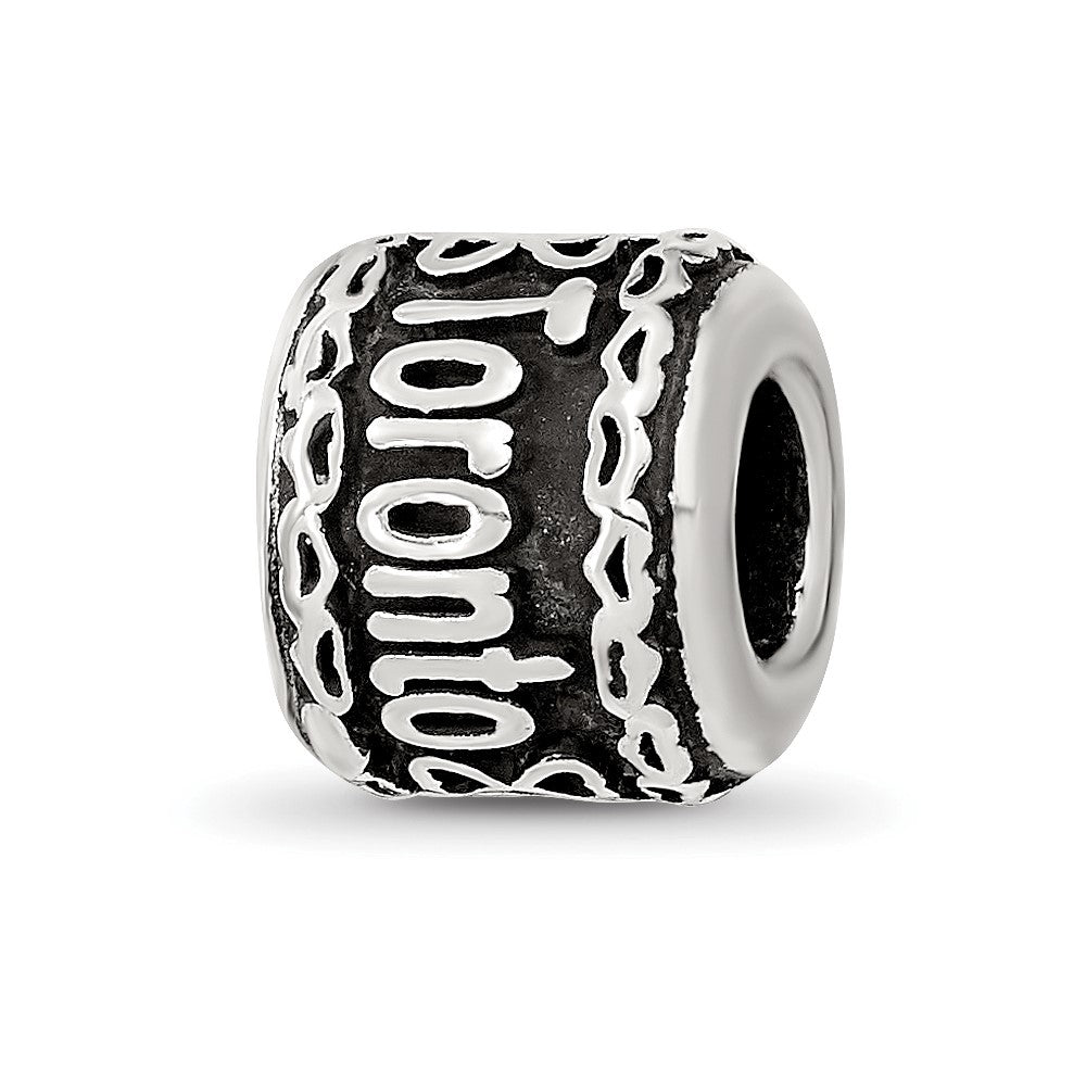 Sterling Silver Reflection Heart Boarder Personalized Bead