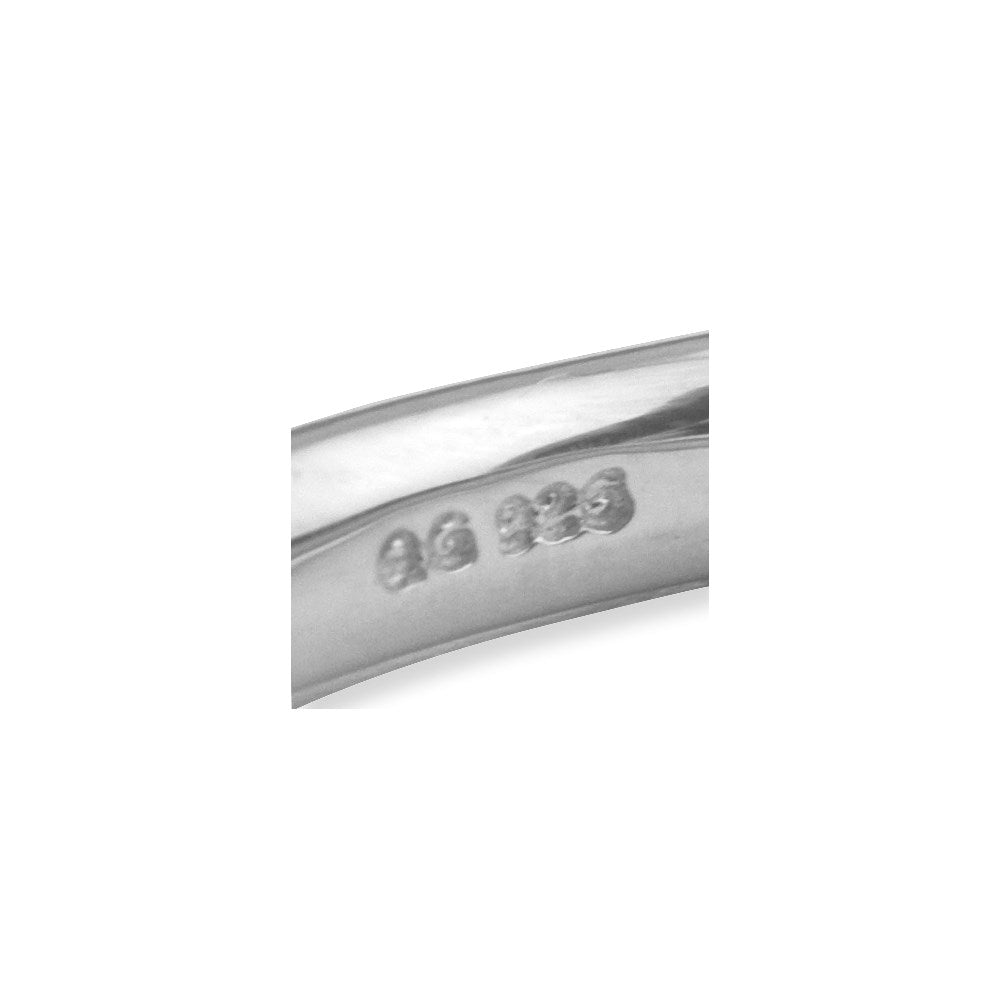 Sterling Silver Stackable Expressions Rhodium Satin Ring