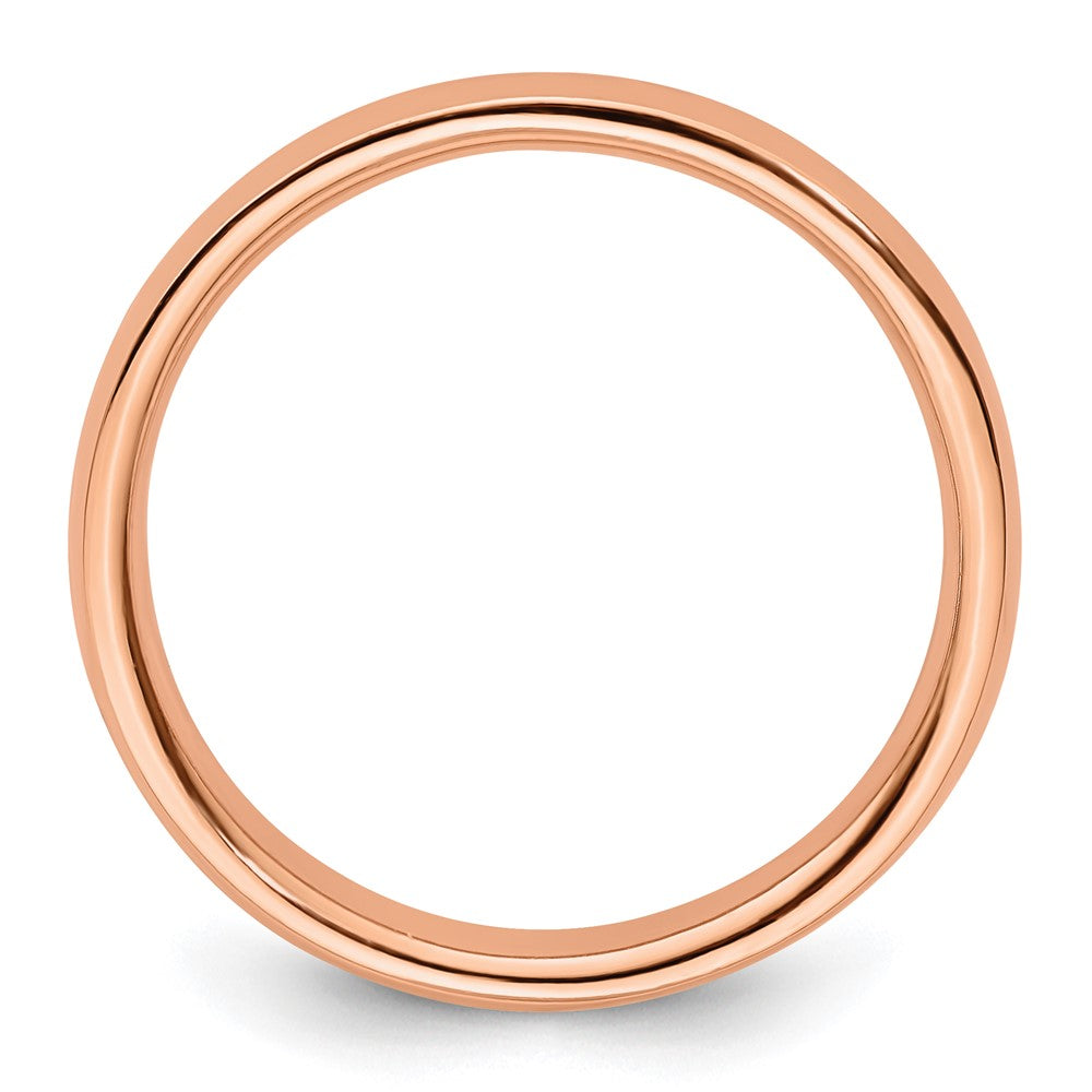 Sterling Silver Stackable Expressions Pink-plated Polished Ring