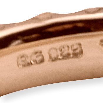 Sterling Silver Stackable Expressions Pink-plated Ring