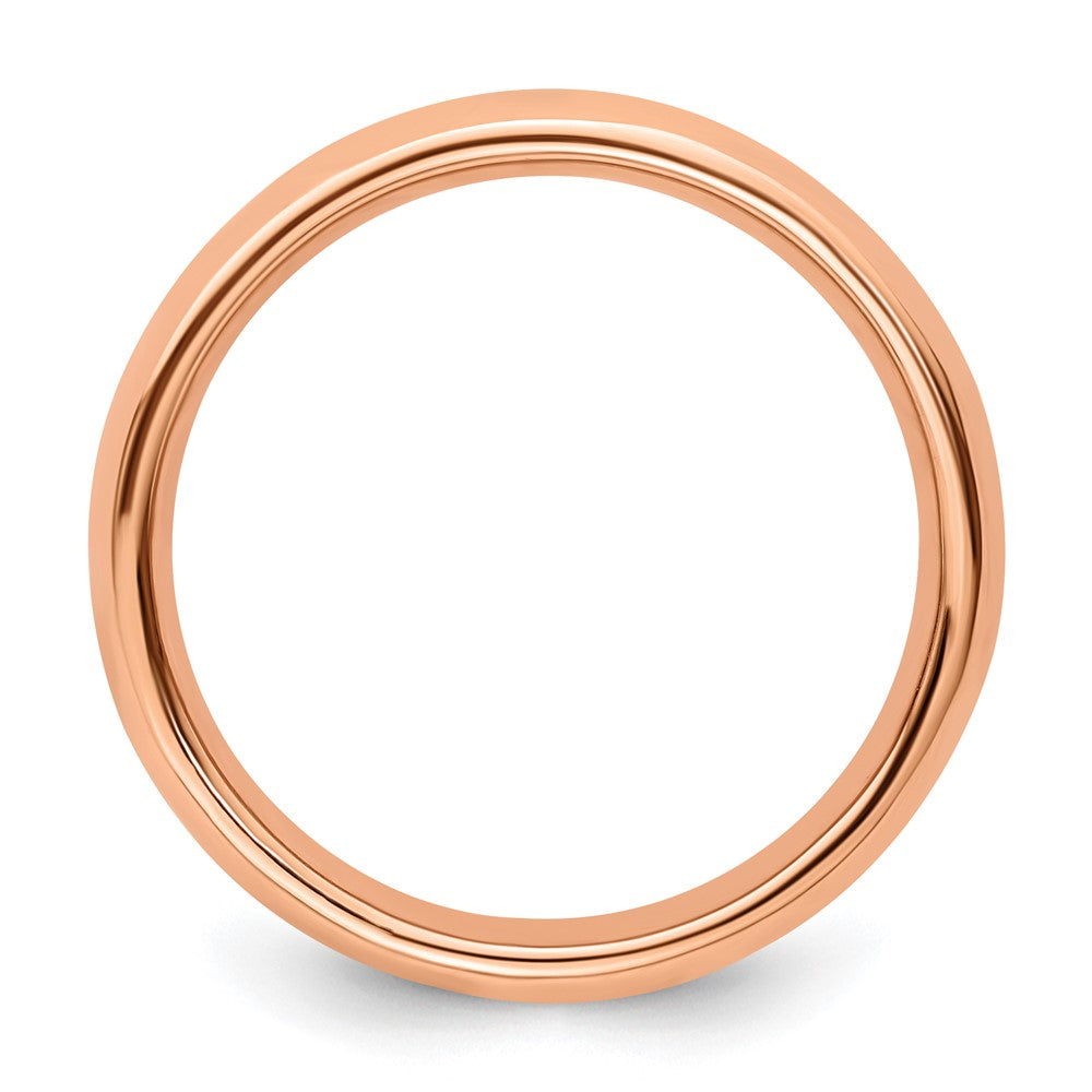 Sterling Silver Stackable Expressions Pink-plated Polished Ring