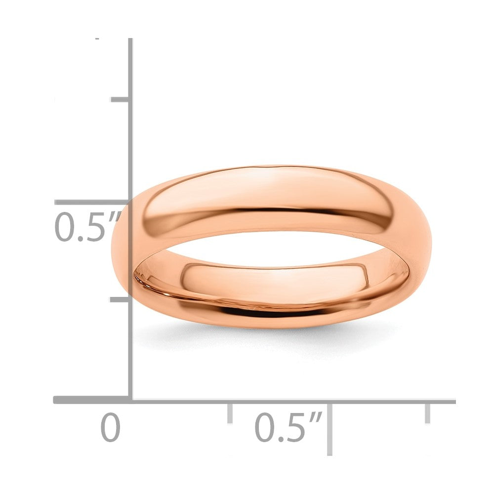 Sterling Silver Stackable Expressions Pink-plated Polished Ring