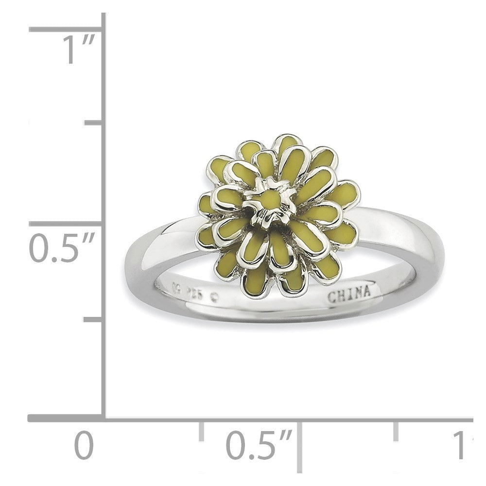 Sterling Silver Stackable Expressions Calendula Ring