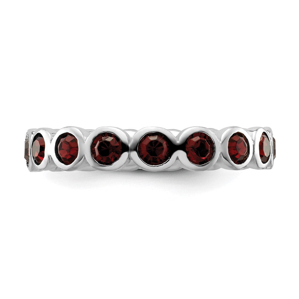Sterling Silver Stackable Expressions June Swarovski Ring