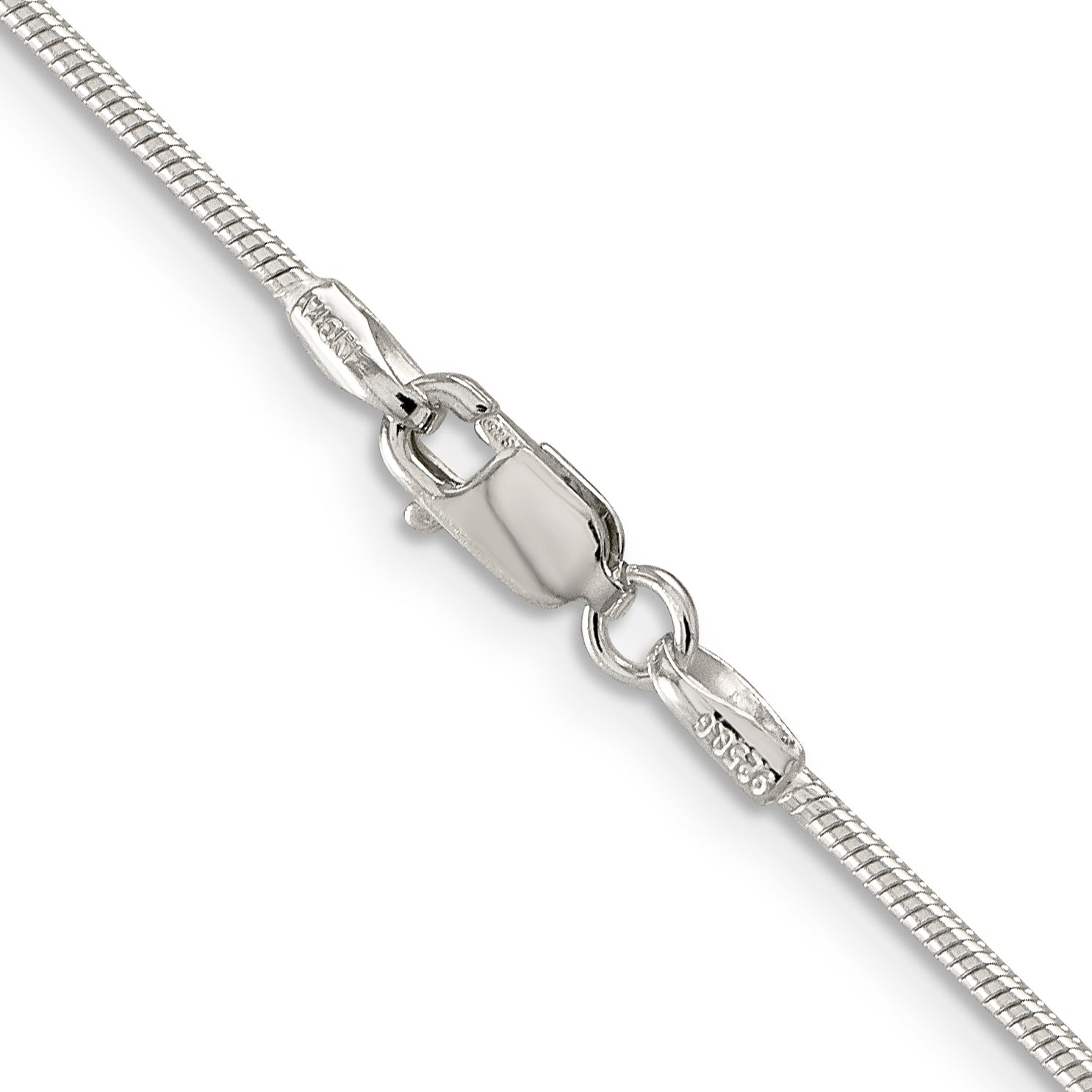 Sterling Silver 1.25mm Snake Chain Anklet
