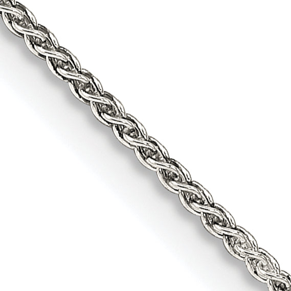 Sterling Silver 1.25mm Round Spiga Chain