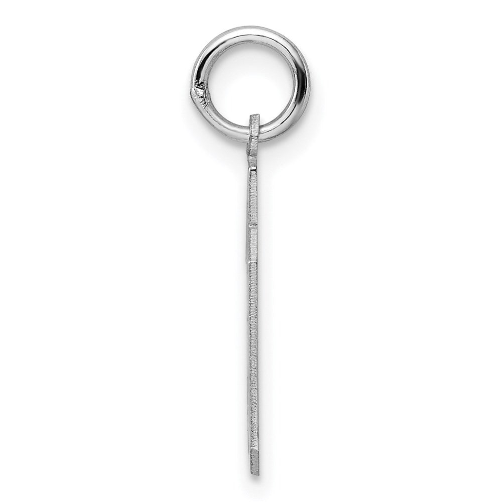 Sterling Silver/Rhodium-plated Polished Number 39 Charm
