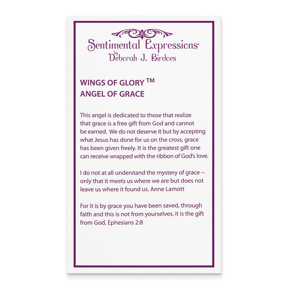 Sterling Silver & Gold-plated CZ Angel of Grace 18in Necklace