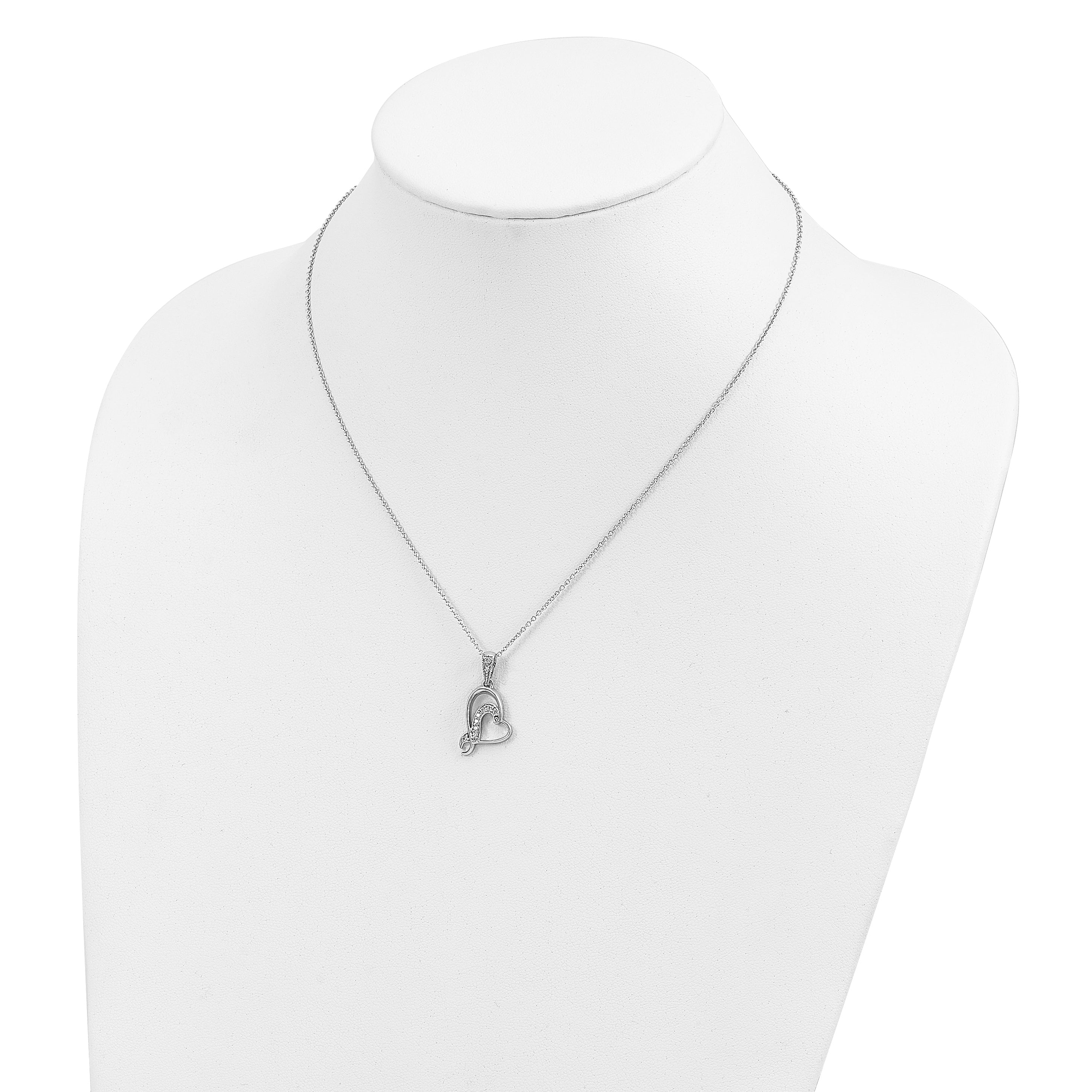 Sentimental Expressions Sterling Silver Rhodium-plated A Gift For My Sister For My Bridesmaid 18in Necklace