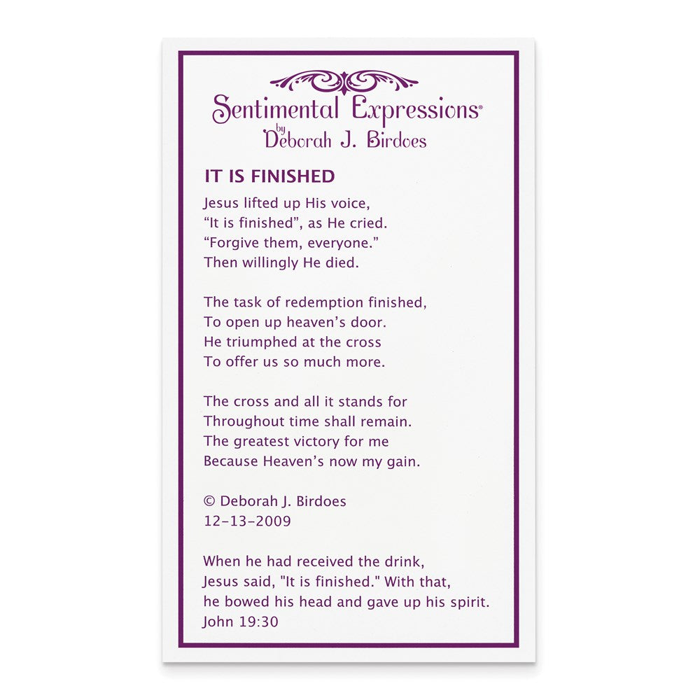 Sterling Silver & Gold-plated It Is Finished 18in Necklace