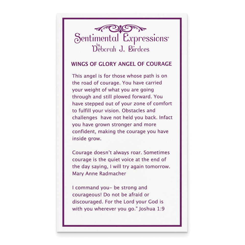 Sentimental Expressions Sterling Silver Rhodium-plated Antiqued CZ Angel of Courage 18in Necklace