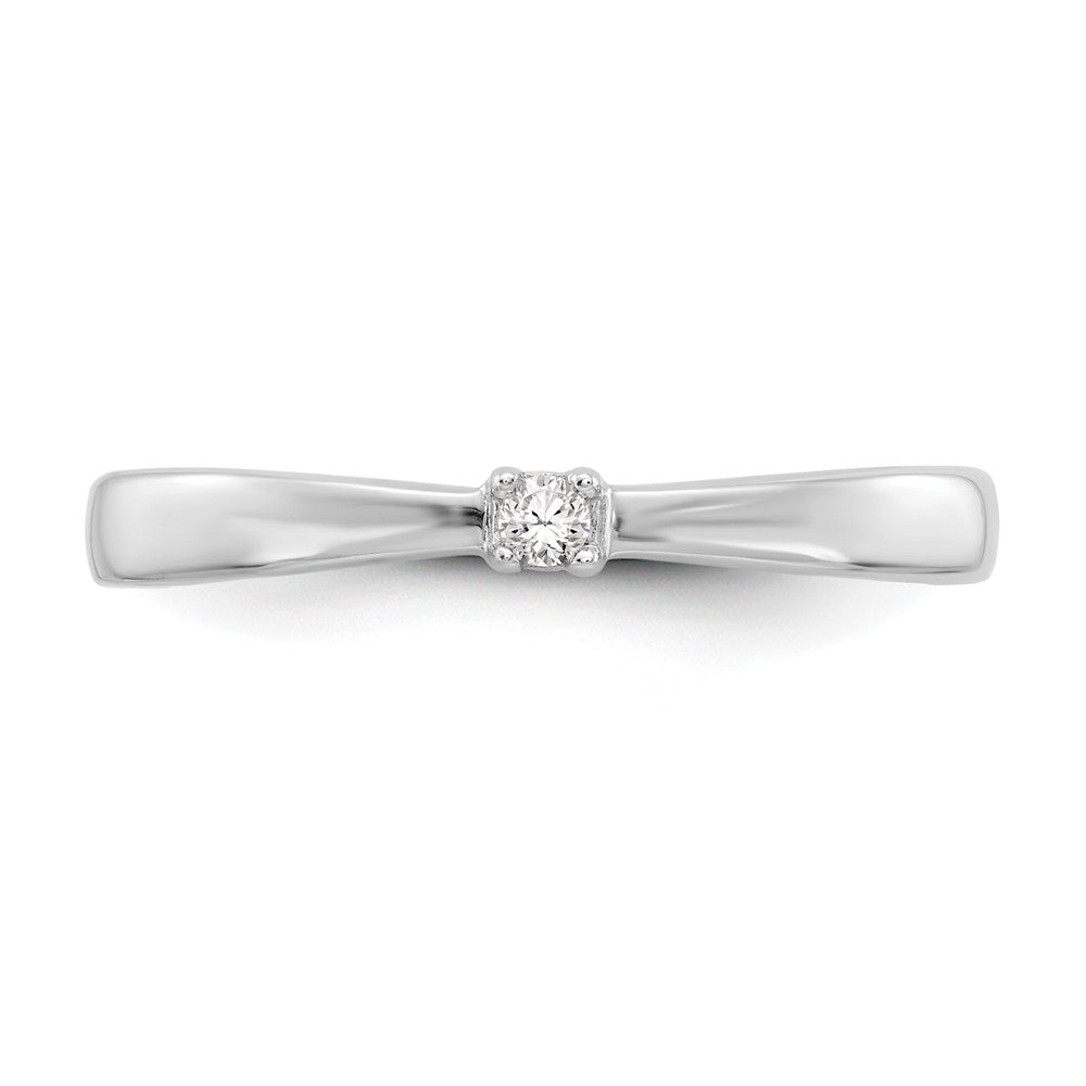 White Ice Sterling Silver Rhodium-plated Diamond  Ring