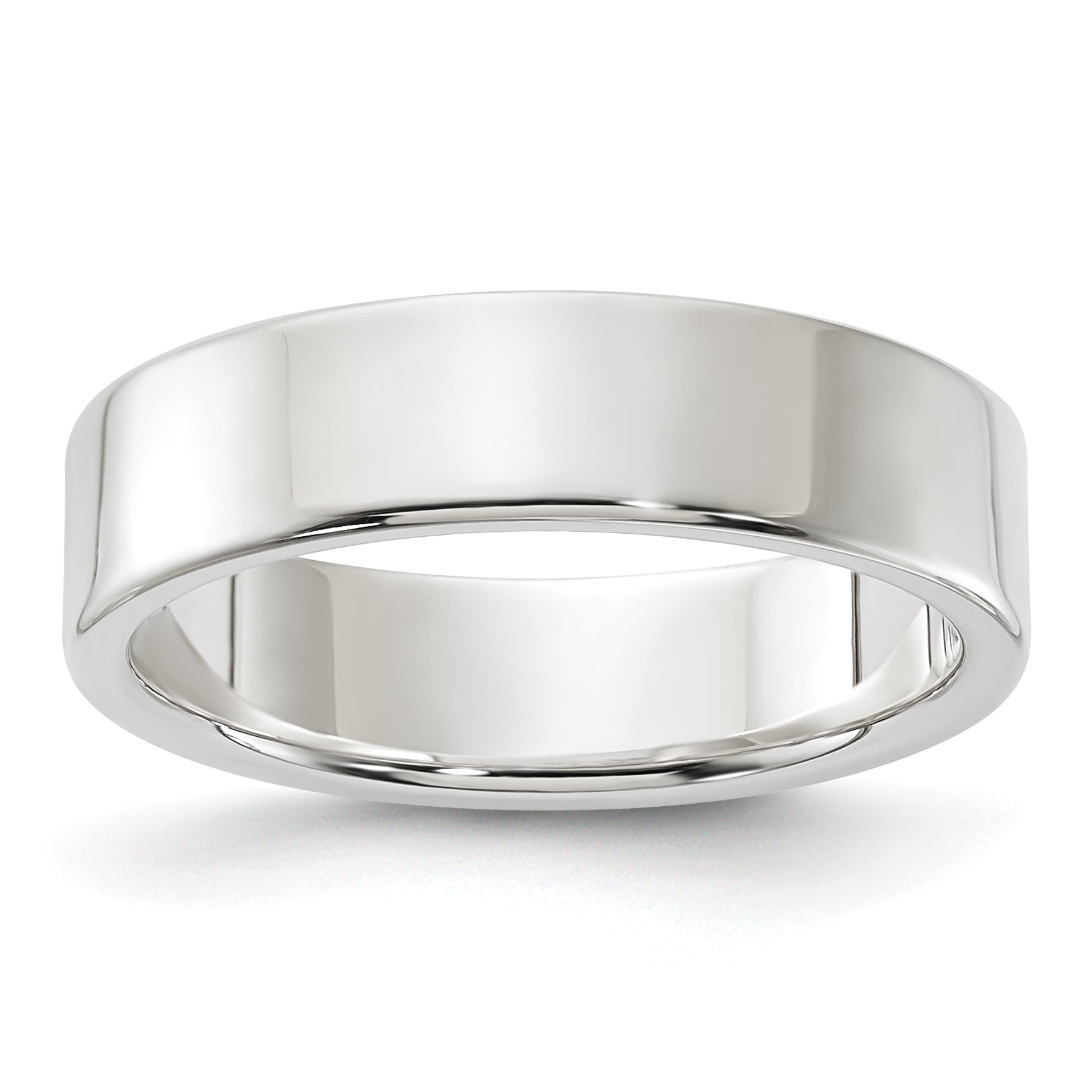 Sterling Silver 5mm Lightweight Flat Size 5.5 Band