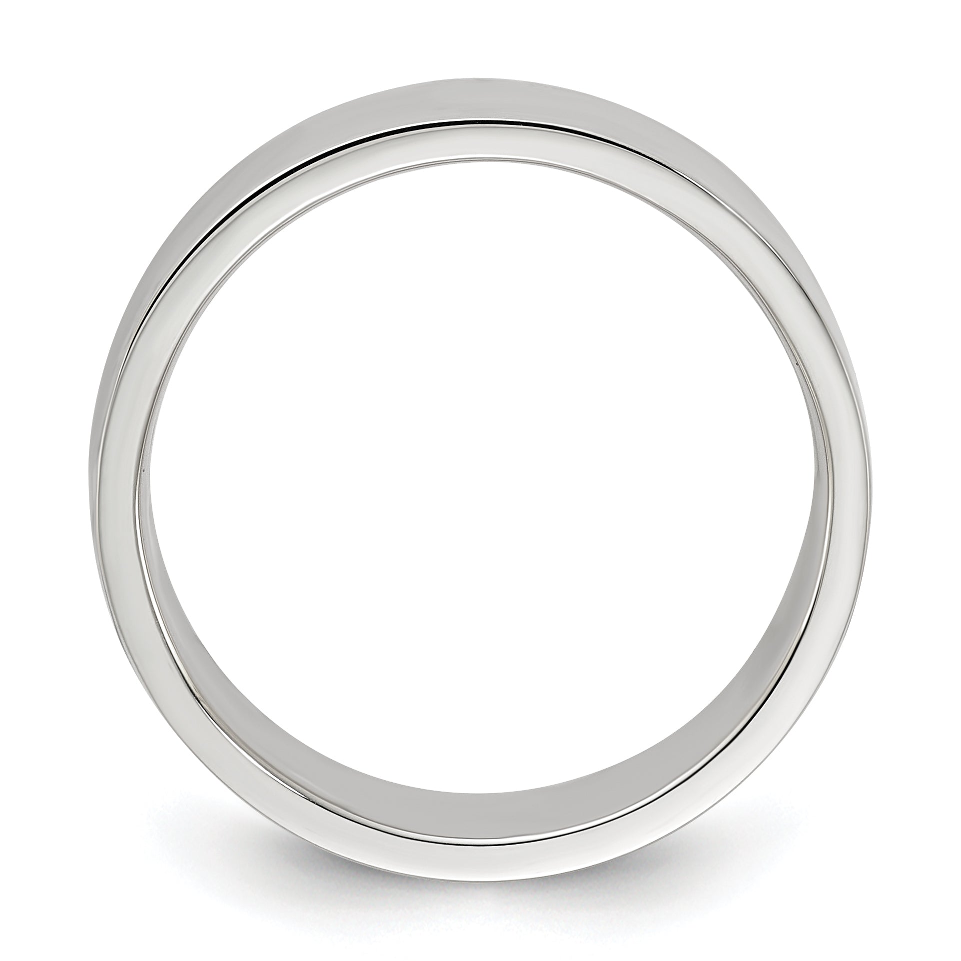 Sterling Silver 6mm Lightweight Flat Size 8 Band