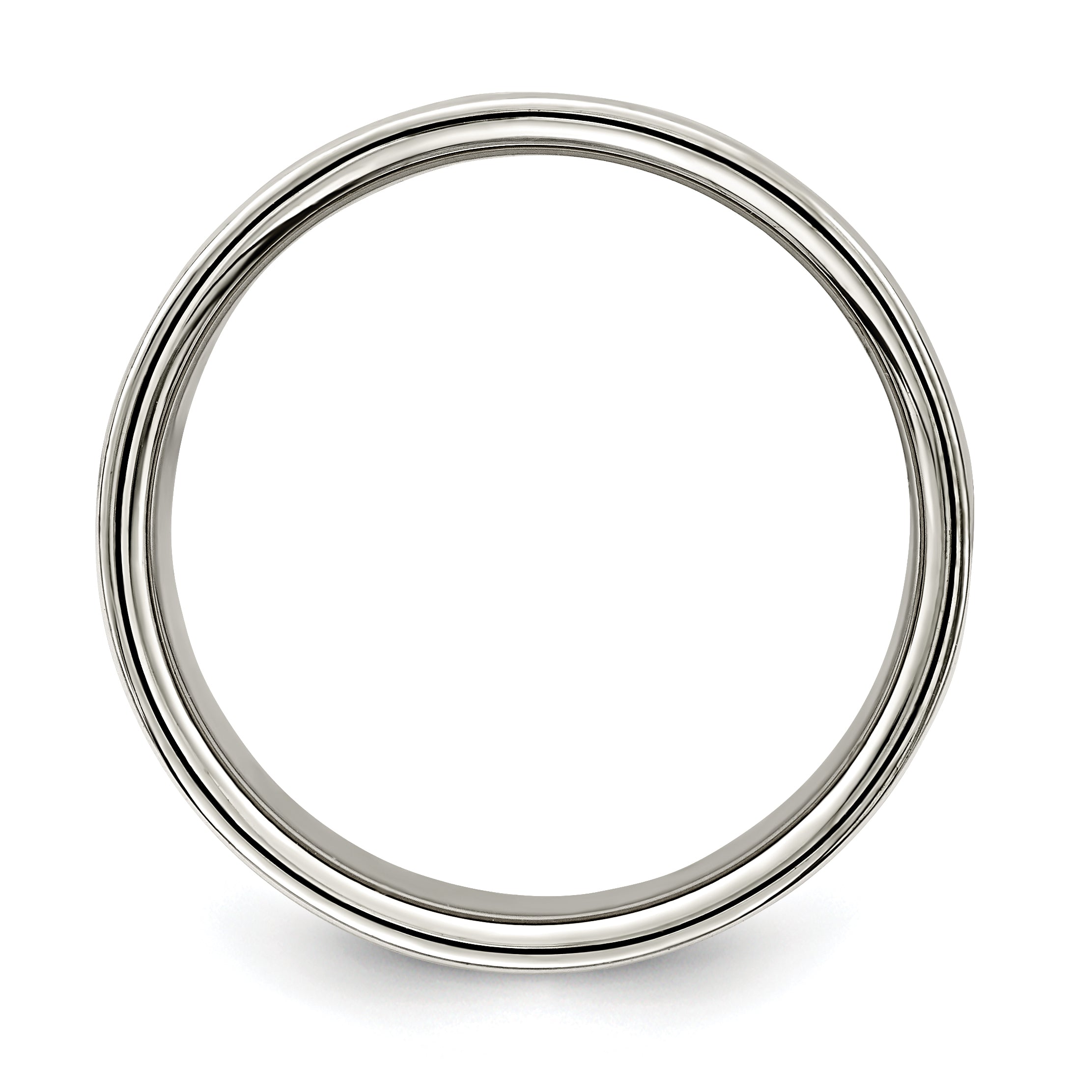 Sterling Silver 10mm Lightweight Flat Size 6 Band