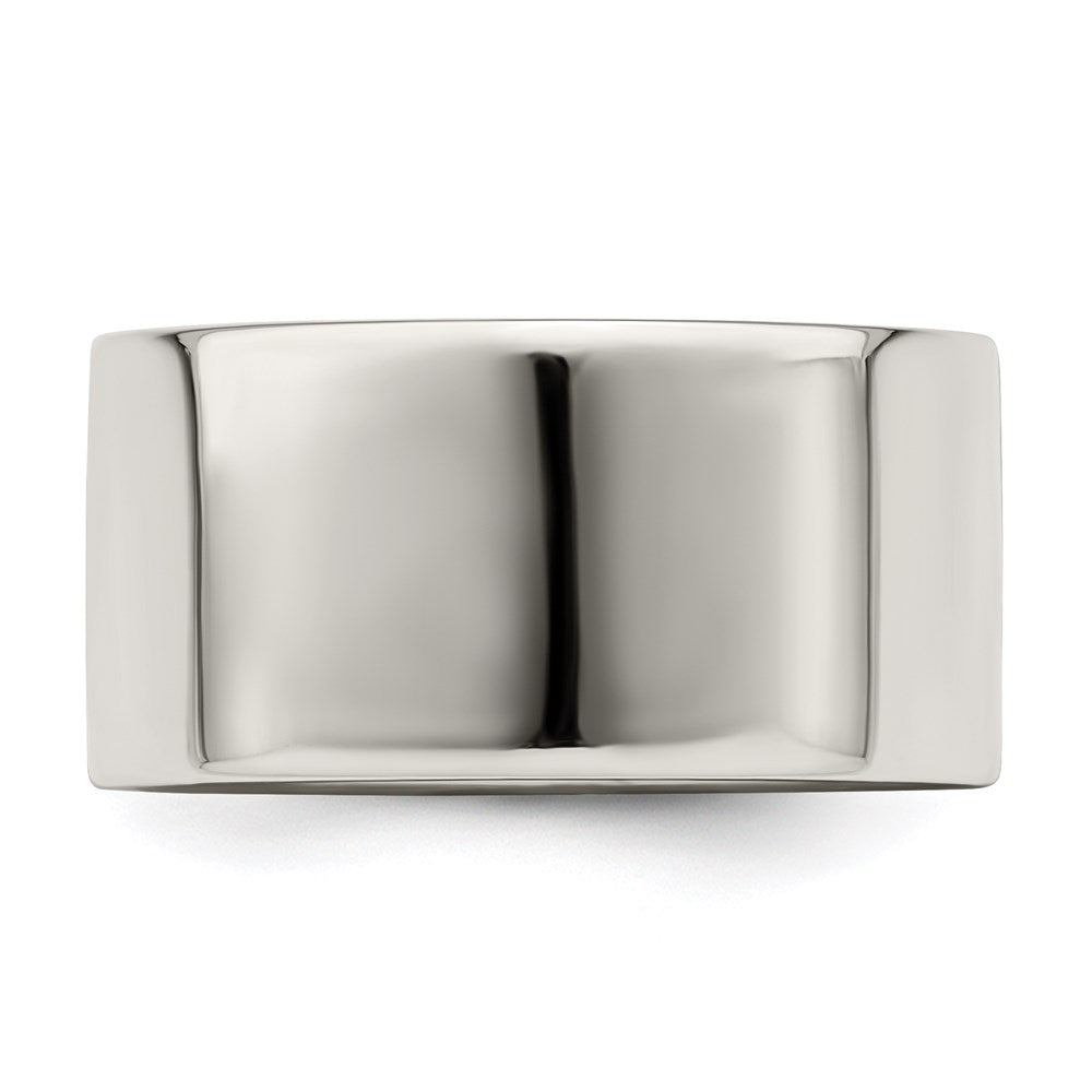 Sterling Silver 10mm Lightweight Flat Size 12 Band