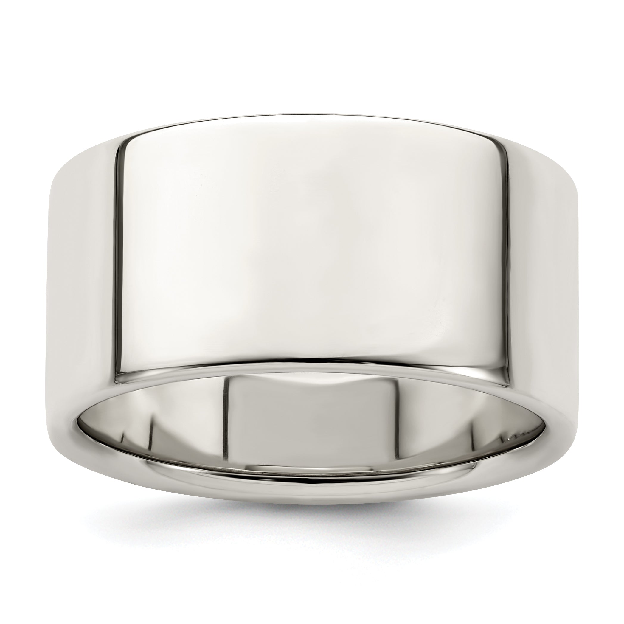 Sterling Silver 10mm Lightweight Flat Size 6 Band
