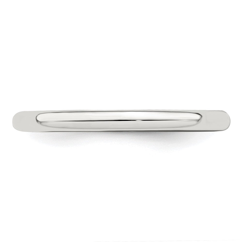 Sterling Silver 2mm Half Round Size 9.5 Band