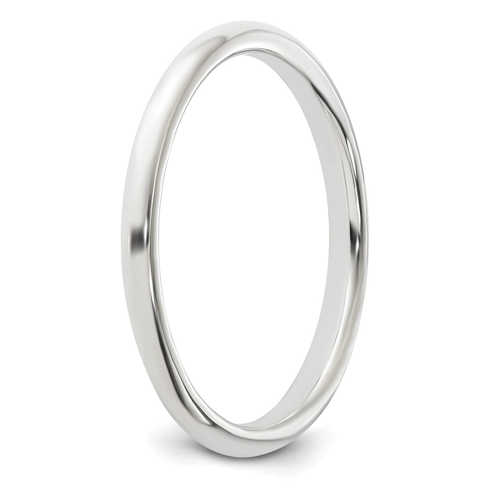 Sterling Silver 2mm Half Round Size 4.5 Band