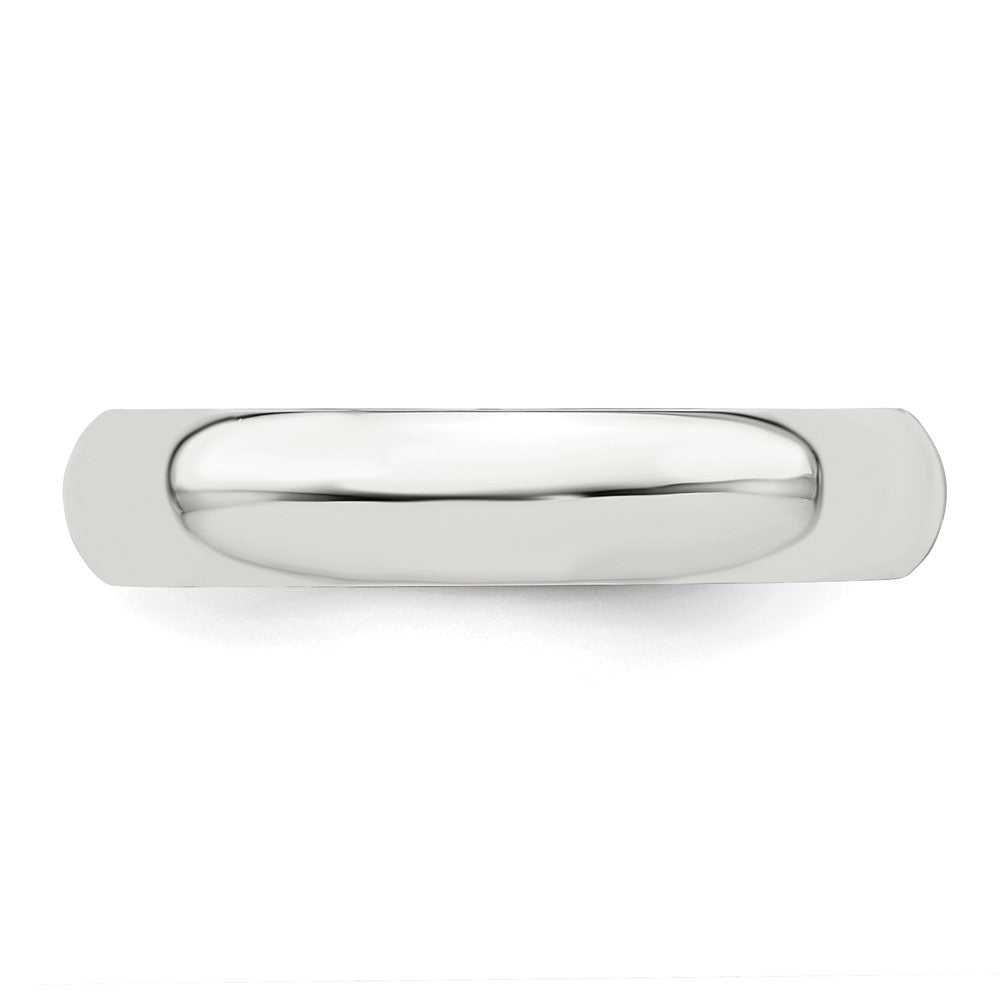 Sterling Silver 4mm Half Round Size 7.5 Band