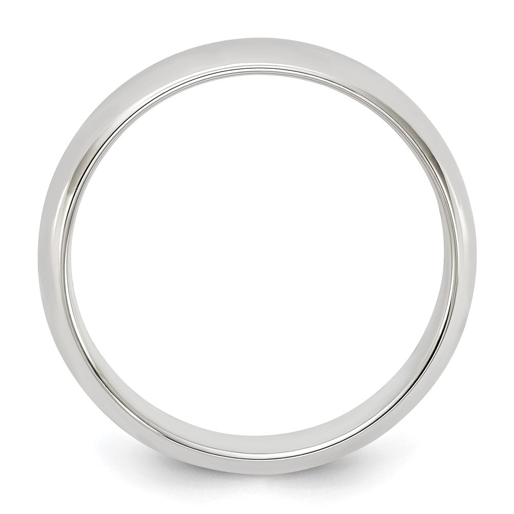 Sterling Silver 5mm Half Round Size 7.5 Band